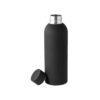 ODIN. Double wall vacuum stainless steel (36% recycled) bottle with rubber coating 550 mL