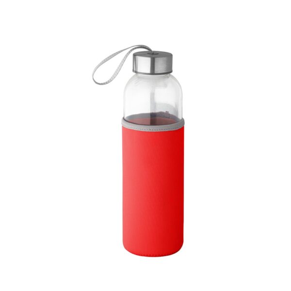 RAISE. Glass and stainless steel Sport bottle 520 mL