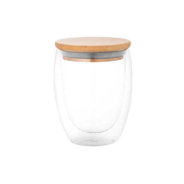 ECUADOR L. Borosilicate glass travel cup 350 mL