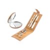 ZENA. Stainless steel manicure set in cork pouch