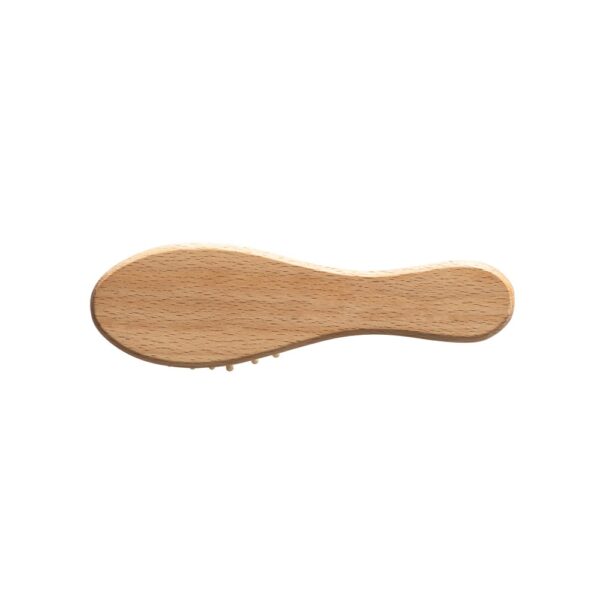 DERN. Wooden hairbrush with round bamboo bristles