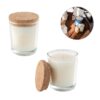 ZEN 80. Aromatic candle in a glass holder with a cork lid 80 g