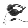 KILBY. Adjustable headphones with microphone in ABS and PP
