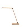 MOREY. Folding desk lamp with 15W superfast wireless charger in bamboo