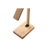 MOREY. Folding desk lamp with 15W superfast wireless charger in bamboo