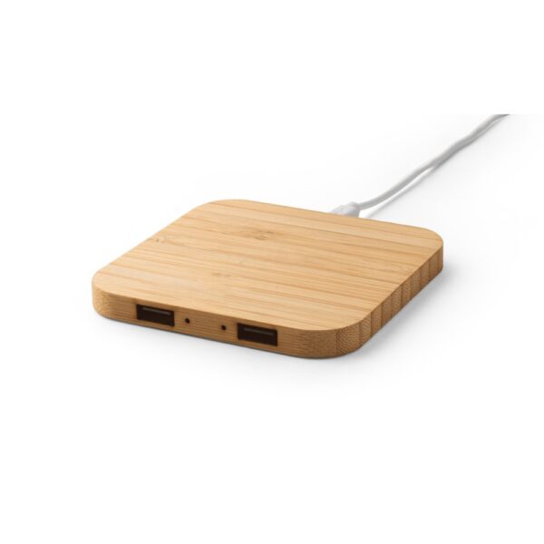 DALTON. Superfast 15W bamboo wireless charger