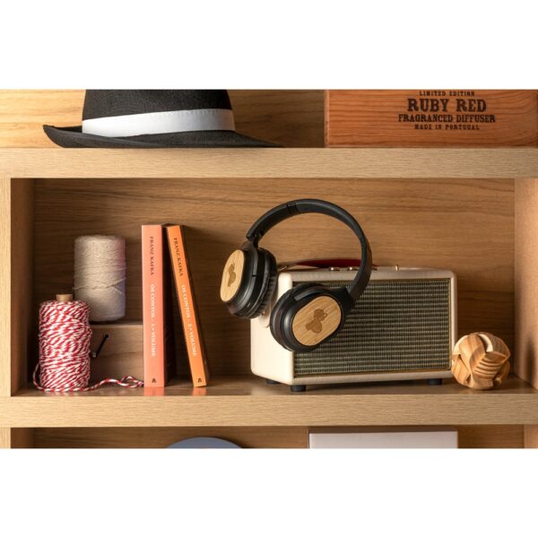 97126_amb GOULD. Foldable wireless headphones with 4h battery life in bamboo and ABS