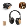 97126_set GOULD. Foldable wireless headphones with 4h battery life in bamboo and ABS