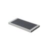 97137_127 CLERK. 8.000 mAh power bank with solar panel in 100% recycled aluminium
