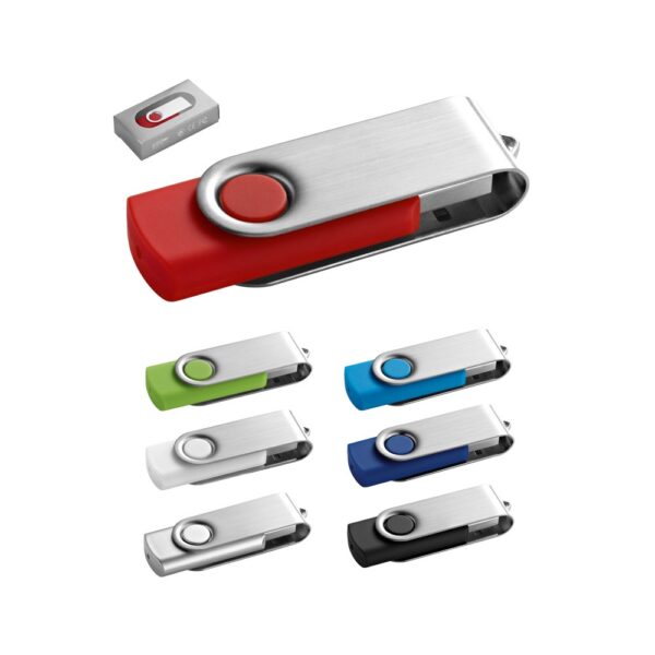 CLAUDIUS 16GB. 16 GB USB flash drive with metal clip