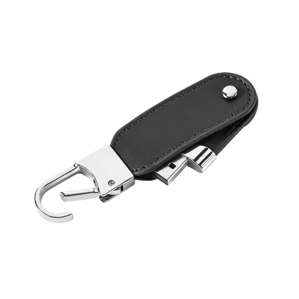 BRAGG 8GB. USB memory with 8GB in PU and with carabiner clip