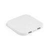 CAROLINE. Superfast 15W wireless charger with HUB 2 USB-A ports in recycled ABS (60% rABS)