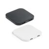 CAROLINE. Superfast 15W wireless charger with HUB 2 USB-A ports in recycled ABS (60% rABS)