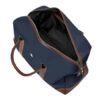 Travel bag Button Navy & Brown