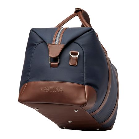 Travel bag Button Navy & Brown