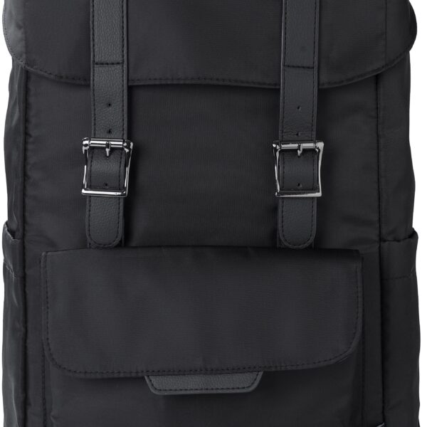 rPET (290T) polyester twill flap backpack Marlowe