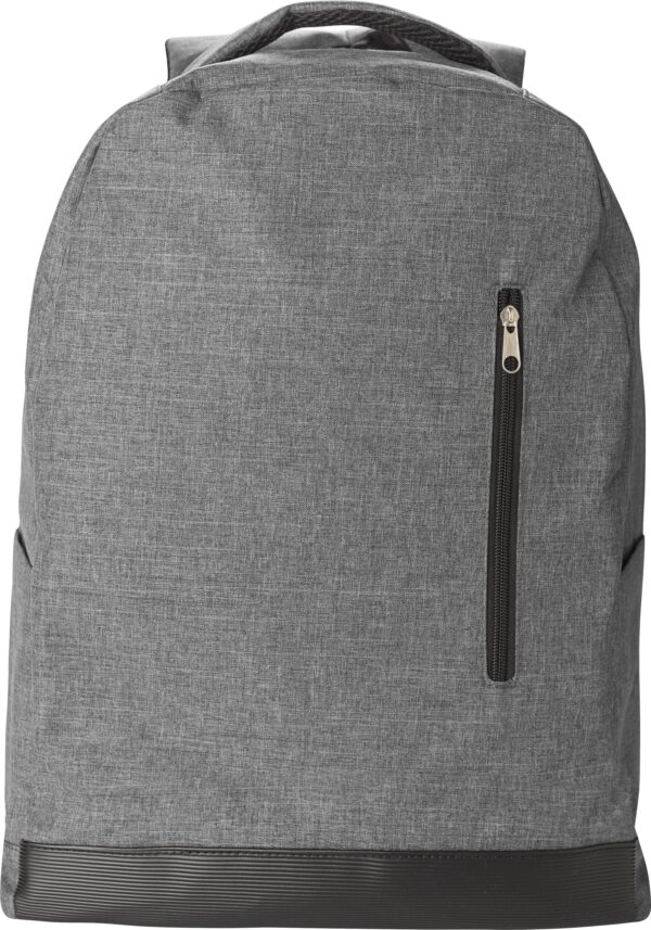 Polyester rPET (600D) backpack Celeste