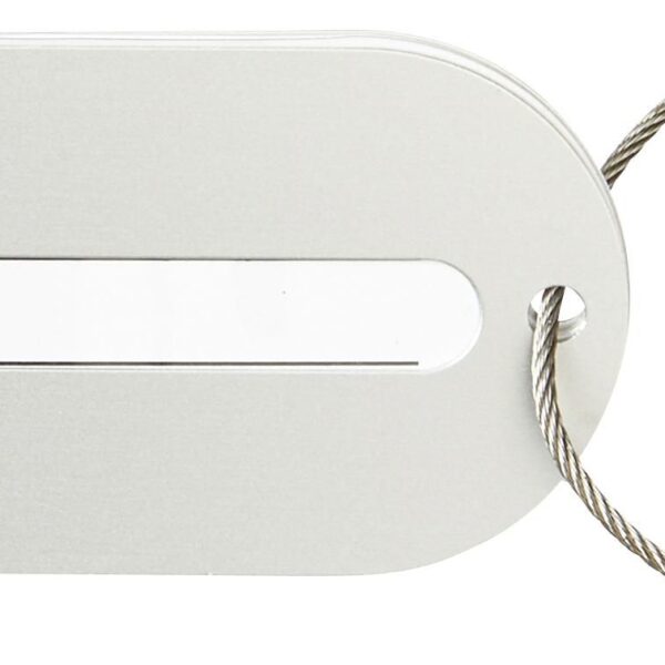 Aluminium luggage tag Isa