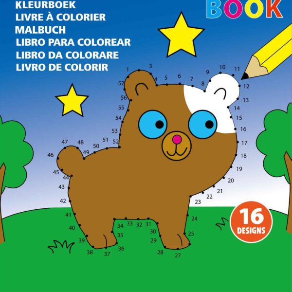 Cardboard coloring book Constanze