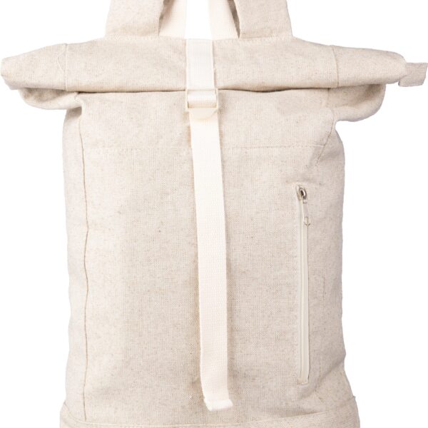 Hemp (280 gr/m2) roll-top backpack Margarete