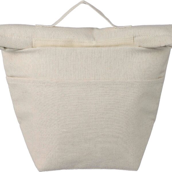 Recycled cotton (220 gsm) rolltop cooler bag Faith