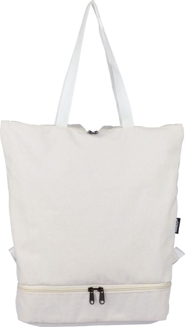 Recycled polycotton (330 gsm) tote backpack Osric
