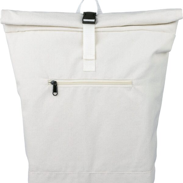 Recycled polycotton (330 gsm) rolltop backpack Thaddeus