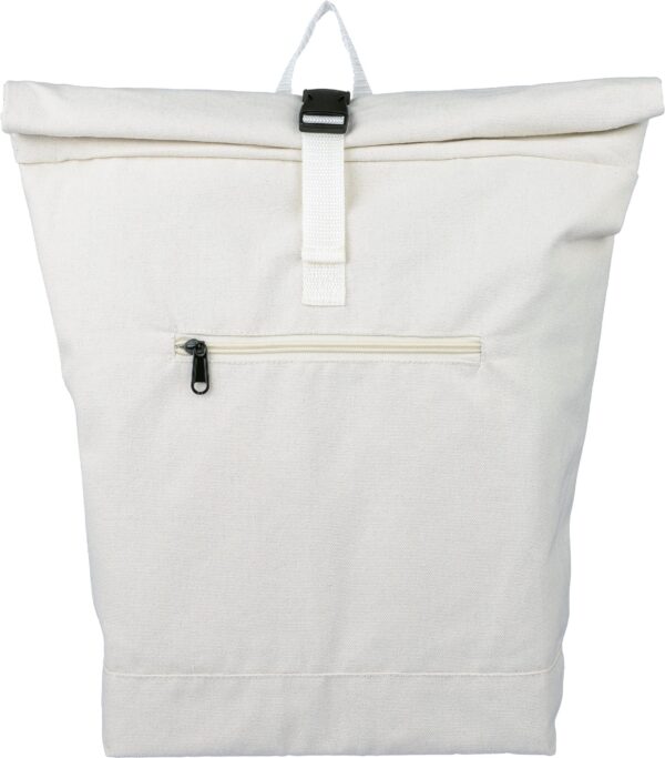 Recycled polycotton (330 gsm) rolltop backpack Thaddeus