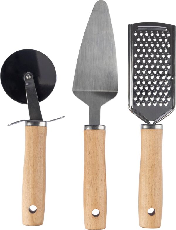 Metal and wooden kitchen tool set Sylvan