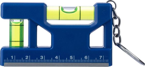 Recycled ABS spirit level keychain Indira