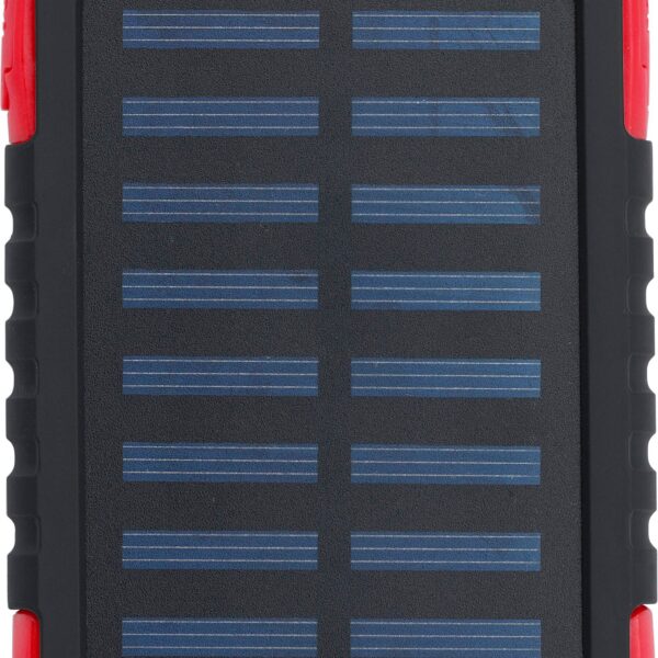 Rubberized ABS solar power bank Arin