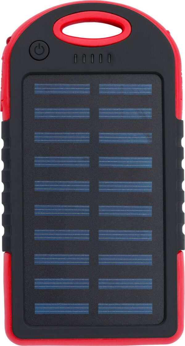 Rubberized ABS solar power bank Arin