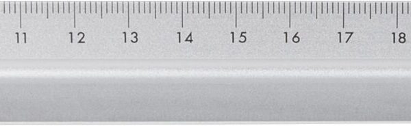 Aluminium 30 cm triangle-shaped ruler Tavi