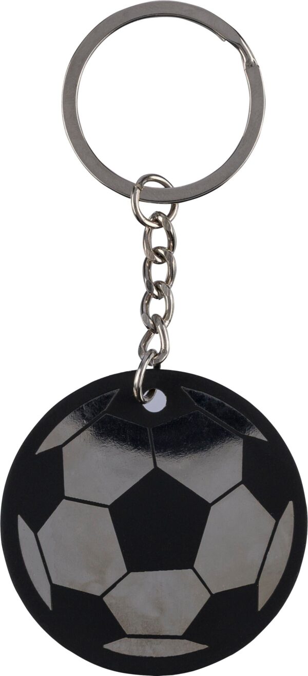 Recycled stainless steel soccer ball keychain Ciro