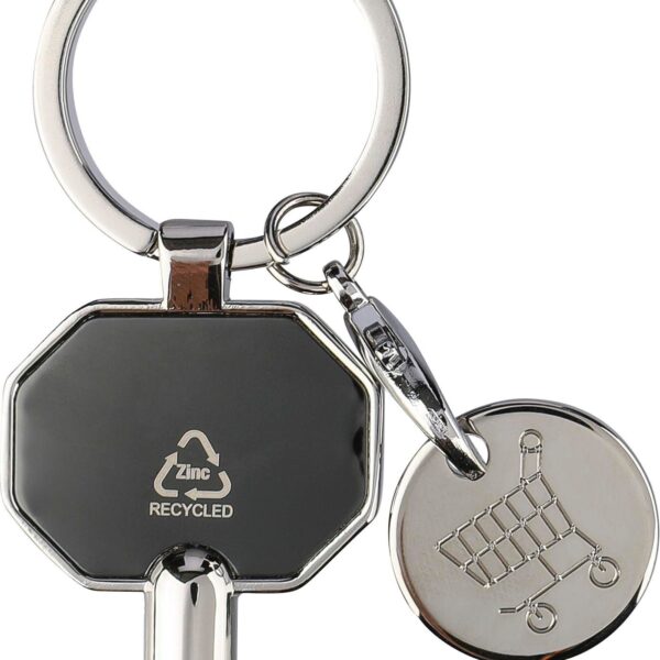 Recycled zinc alloy radiator bleed keychain Mara