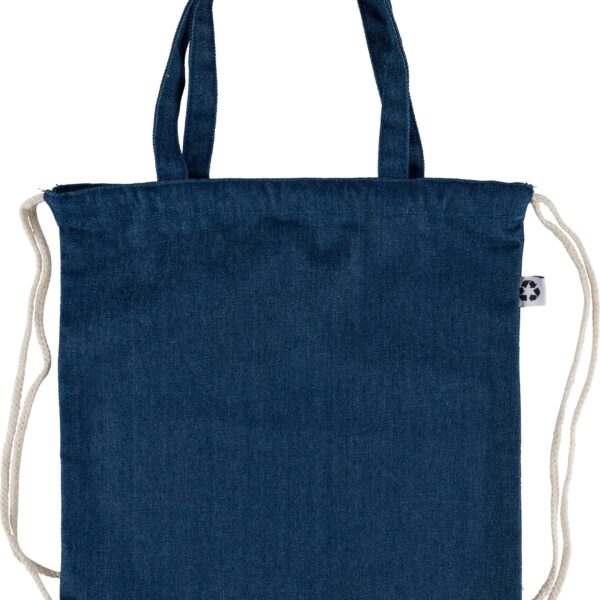 Recycled denim drawstring bag Dex