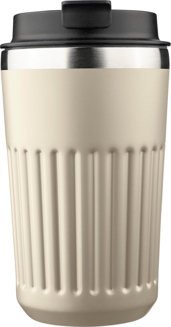 Recycled stainless steel travel mug (400 ml) Chiara