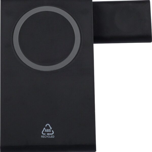 Recycled ABS 3-in-1 magnetic wireless charger Valerio