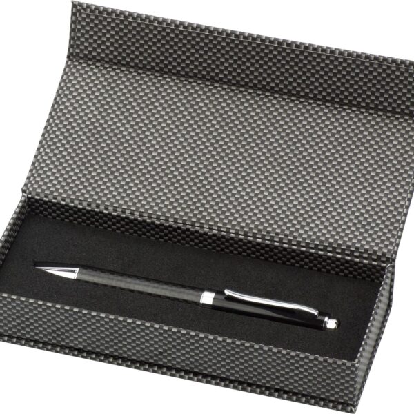 Carbon fibre and brass ballpen Lindsey