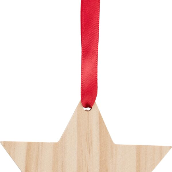 Wooden Christmas ornament Star Caspian