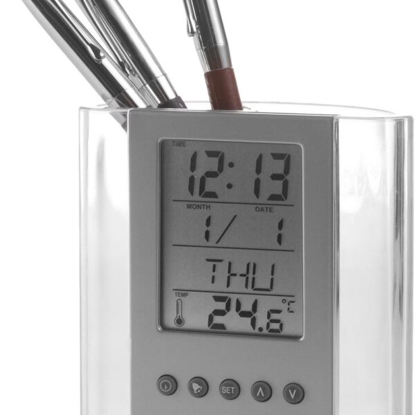 ABS pen holder with clock Carter