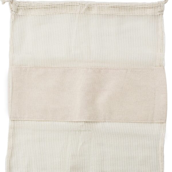 Set of three reusasable cotton mesh produce bags Adele