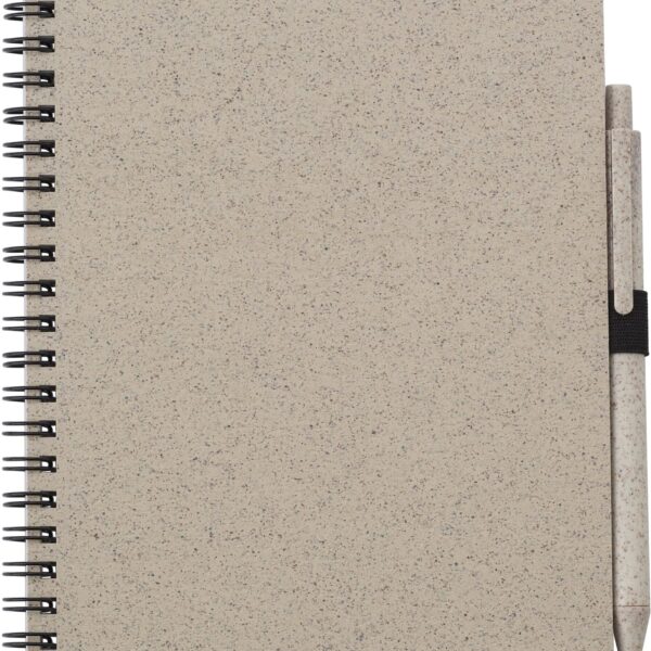 Wheat straw notebook with pen Massimo Original