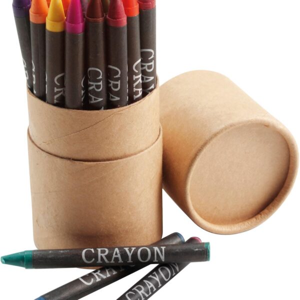 Cardboard tube with crayons Gabrielle