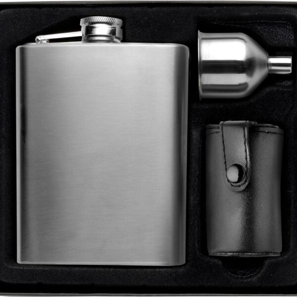 Stainless steel hip flask Brittany