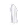 THC BUCHAREST WOMEN WH II. Long-sleeved scoop neck fitted T-shirt for women. 100% carded cotton. White
