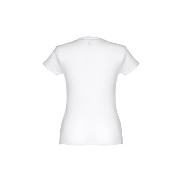 30105_106-b THC SOFIA WH. Women's fitted short sleeve cotton T-shirt. White