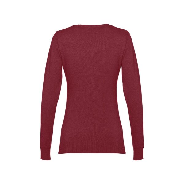 30150_115-b THC MILAN WOMEN. V-neck pullover for women in cotton and polyamide