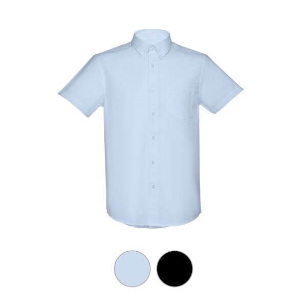 30157_a THC LONDON. Men's short-sleeved oxford shirt