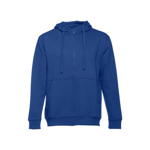 30161_114 THC AMSTERDAM. Men's hoodie in cotton and polyester with full zip